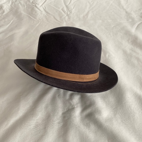 Janessa Leone Accessories - Janessa Leone Charcoal Hat